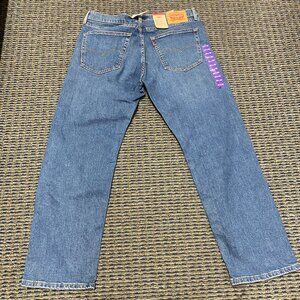 NWT Levis 505 Regular Stretch Straight Leg Jeans Size 36 x 30